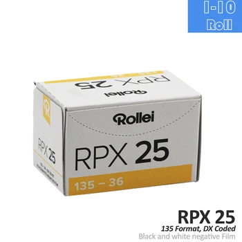1/2/3/5/10 рулонов негативной пленки Rollei RPX 25 135 35 мм (36 экспозиций/ рулон) Черно-белая