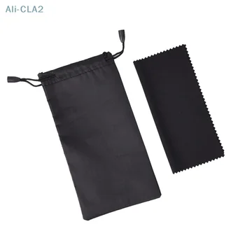 1 комплект, Портативная сумка для солнцезащитных очков из мягкой ткани, водонепроницаемая сумка для хранения пыли из микрофибры, сумка для переноски очков, футляр для очков, контейнер