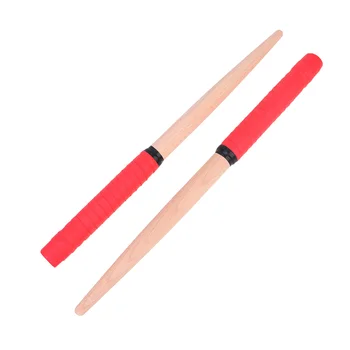 1 пара барабанных палочек Taiko 35x2 см, портативные деревянные барабанные палочки, легкие ударные палочки для барабана (красные)