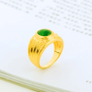 15 мм Синий горный хрусталь Дубайское кольцо для женщин Подарок Золотого цвета Африканское кольцо Кольца для влюбленных Новое поступление Эфиопия Дизайн с большим кристаллом