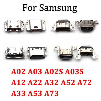20 штук для Samsung A53 A73 A72 A52 A33 A32 A22 A12 A03S A03 Core A02s A02 USB Порт Для зарядки Док-станция Разъем Зарядного устройства