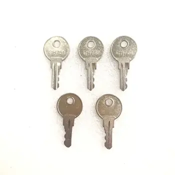 5ШТ ключей CH751 для кемперов на колесах, шкафов, кнопочного замка, замка зажигания.