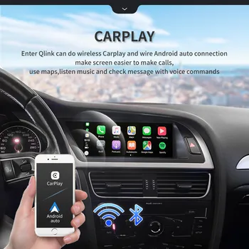 Android 12 8 + 128 ГБ CarPlay Для Audi A4 B8 A5 2008 2009 2010 MMI 2G High CD-Чейнджер Автомобильный Мультимедийный Плеер Стерео GPS Navi Экран