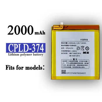 CPLD-374 Высококачественная Сменная Батарея Для Встроенного Мобильного Телефона coolpad Fancy Pro e571 CPLD374 Lithium New Bateria