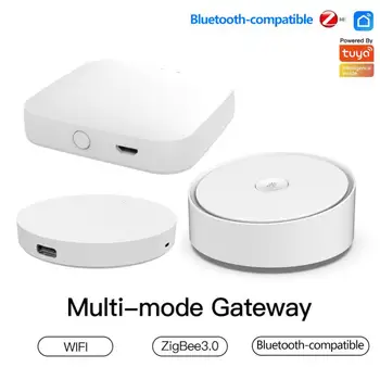 Tuya Smart Multi-mode Gateway Hub Беспроводной пульт дистанционного управления ZigBee 3.0 Bridge Bluetooth Mesh для умной жизни Alexa Google Home