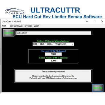 UltraCuttr ECU Hard Cut Rev Limiter Перенастройка программного обеспечения Изменение числа оборотов в минуту Изменение значения RPM Максимальное ограничение числа оборотов ECU