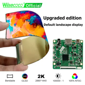 Wisecoco 6-дюймовый Гибкий Дисплей OLED 2K Screen Driver Board 2880x1440 Ландшафтный IPS-Дисплей Для Raspberry Pi, PS4, TV Box