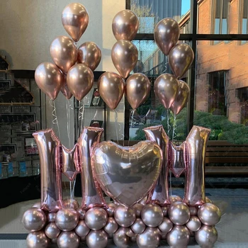 Воздушные шары из фольги для мамы День матери в форме сердца Гелиевые шарики Love Globos Декор для вечеринки по случаю дня рождения Подарки из воздушных шаров для мамы Balaos Поставки