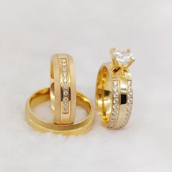 Высококачественное обручальное кольцо из настоящего твердого золота 14 карат, уникальные дизайнерские ювелирные украшения, наборы обручальных колец для влюбленных