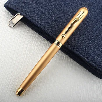 Высококачественные шариковые ручки с черными чернилами 0,7 мм, золотая ручка, золотой зажим, Деловая ручка для быстрого письма, Роскошная ручка