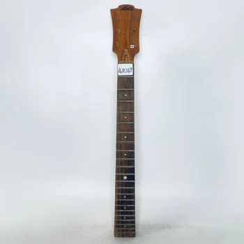 Гриф гитары AN264 Genuine LAG LP Авторизованного производства из Розового дерева, Накладка из 22 Ладов Длиной 628 Гамм с Повреждениями