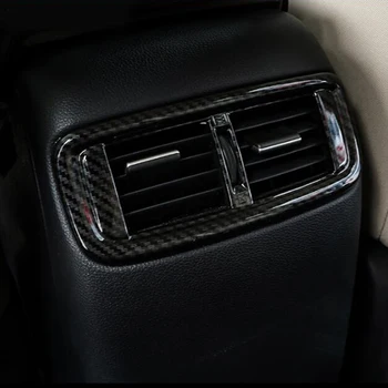 для Honda CR-V CRV ABS Аксессуары Для Стайлинга Автомобилей Из Углеродного Волокна 2017 Автомобильная Задняя Розетка Кондиционера Переменного Тока Вентиляционная Крышка Отделка 1шт