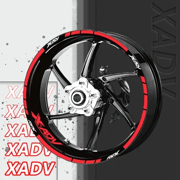 Для Honda X-ADV 750 XADV750 Наклейки На Передние и Задние Шины Мотоциклетные Наклейки В Полоску На Колеса Светоотражающие Водонепроницаемые Наклейки На Ободные Шины X ADV