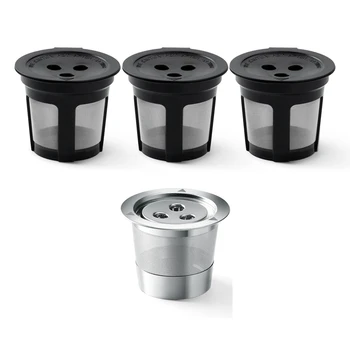 Для кофемашины Ninja CFP201 CFP301 с тремя отверстиями для циркуляции K-образной чашки, фильтр для кофейных капсул из нержавеющей стали