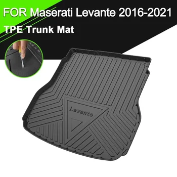 Коврик для задней крышки багажника автомобиля TPE, Водонепроницаемая нескользящая резина, Аксессуары для грузового лайнера для Maserati Levante 2016-2021