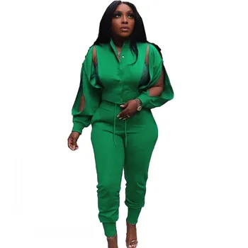 Комплекты из 2 предметов, Женская одежда, костюм с длинными брюками, Зеленый топ с длинным рукавом, Брюки, повседневный костюм, Модная Африканская одежда 2023 Лето