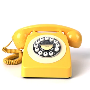 Лучший Дизайн Европейские Антикварные Старинные Телефоны Проводные Телефоны Старый Американский Домашний Стационарный Ретро-Телефон Мини-Телефон