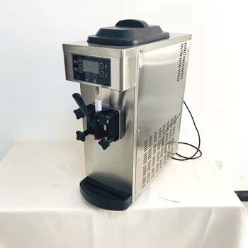 Настольная Маленькая и изысканная машина для приготовления мягкого мороженого, машина для приготовления замороженного шербета и йогурта, машина для приготовления мороженого с 1 вкусом