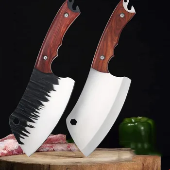 Нож для барбекю ручной ковки, универсальный нож для нарезки мяса Фри, нож для шеф-повара, нож для нарезки овощей, ножи для чистки овощей из нержавеющей стали