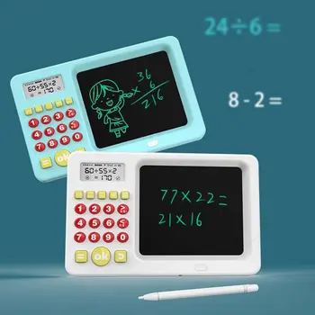 Обучение Математике USB-доска для рукописного ввода Kids English Drawing Treasure ЖК-калькулятор для испанского языка Ментальная Арифметическая машина