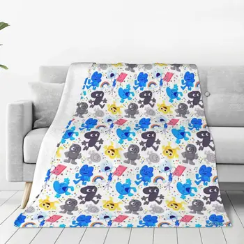 Одеяло с рисунком Bfdi, покрывало на кровать, плюшевое одеяло с аниме, сохраняющее тепло