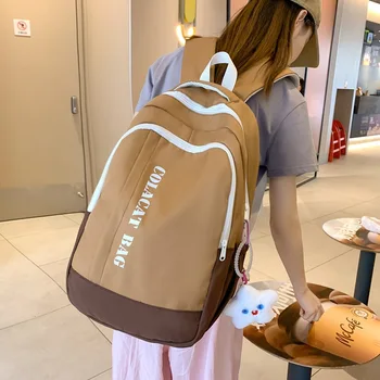 Оксфордский рюкзак, школьный ранец большой емкости для женщин, мужчин, Новый 20-35 л, для путешествий на открытом воздухе, Водонепроницаемый рюкзак для компьютера, школьная сумка
