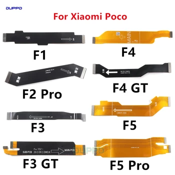 Оригинал для Xiaomi Poco F1 F2 F5 Pro F3 F4 GT Разъем основной материнской платы ЖК-дисплей Гибкий кабель Запасные части лента