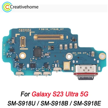 Оригинальная плата USB-порта для зарядки Samsung Galaxy S23 Ultra 5G SM-S918U US Edition/SM-S918B EU Edition / SM-S918E
