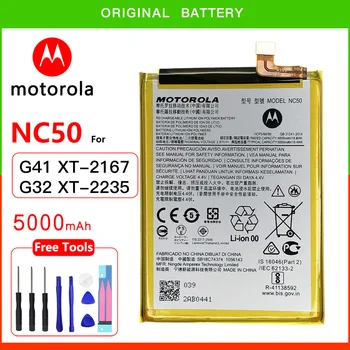 Оригинальный Сменный Аккумулятор Motorola NC50 Для Motorola MOTO G41 XT2167 G32 XT2235 NC 50 Cell Mobile Phone Batteria + Бесплатные Инструменты