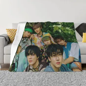 Подарочные одеяла для фанатов NCT DREAM Kpop Singer, флисовое зимнее дышащее супер Теплое покрывало для кровати, офисные покрывала