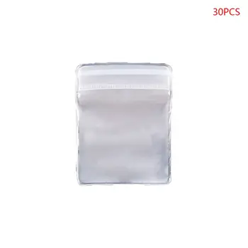 Прозрачная сумка для ювелирных изделий Закрывающаяся пластиковая ручка-уплотнитель на молнии для браслета, колец и серег