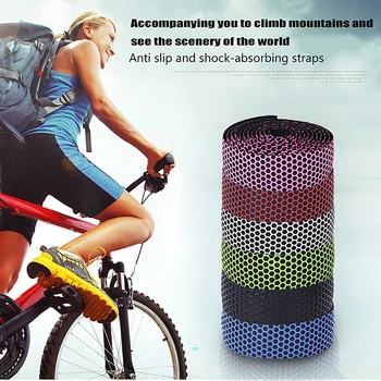 Противоскользящий ремень для горного велосипеда, цветной ремень с ручкой, износостойкие и противоскользящие аксессуары для велоспорта