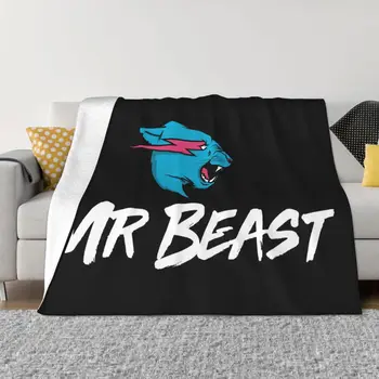 Ретро Винтажные одеяла Mr Game из флиса Лето Осень Зима Mr Gaming Beast, покрывало для постельного белья, Плюшевое тонкое одеяло для дивана