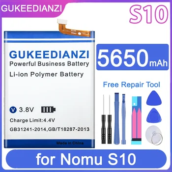 Сменный аккумулятор GUKEEDIANZI S10 5650mAh для аккумуляторов Nomu S 10 + Бесплатные инструменты