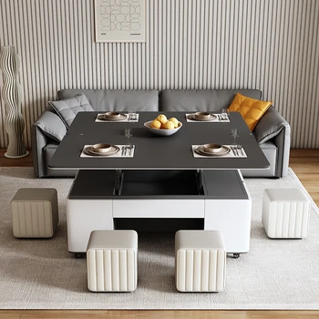 Современный дизайн, журнальный столик, Роскошный Винтажный стол в скандинавском стиле, Квадратный стол для хранения, Mesas De Centro Para Sala, Минималистичная мебель