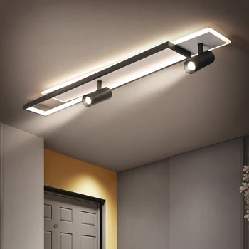 Современный прямоугольный светодиодный потолочный светильник Nordic Ceiling для прохода с простым потолочным освещением для магазина тканей в прихожей