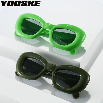 Солнцезащитные очки YOOSKE Cat's Eye для женщин, надувные солнцезащитные очки карамельного цвета, роскошный бренд-дизайнер Ins, Очки в корейском стиле