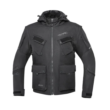 Тактическая водонепроницаемая азиатская куртка защитного снаряжения, Мужская спортивная Функциональная грузовая мотоциклетная куртка, жилет, пальто со съемной подкладкой