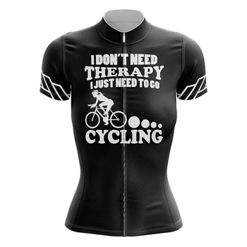 Терапия Женская велосипедная майка с коротким рукавом, велосипедная рубашка, велосипедная одежда, одежда для горных дорог, одежда для велосипедных гонок, одежда для MTB