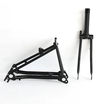 Титановая передняя вилка и задний треугольник для складного велосипеда с 16-дюймовым тормозом