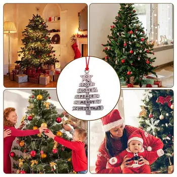 Украшение в виде рождественской елки, праздничный кулон, Рождественская елка, праздничный знак, подарок для рождественской вечеринки для кафе, школы, торгового центра