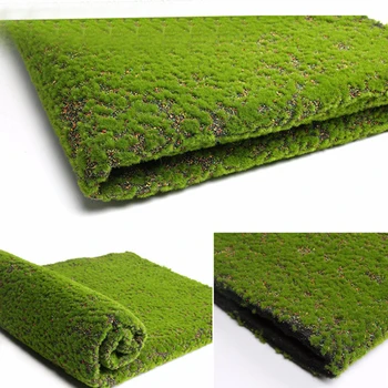 Украшение патио искусственным мхом 100 *100 см Десертные лавки Зеленые растения Искусственная трава Поддельный Нобби Новый модный