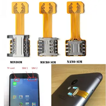 Универсальный слот для гибридной Sim-карты TF, Адаптер для двух SIM-карт, Удлинитель Micro SD, Аксессуары для электроники для телефонов Nano Cato Android