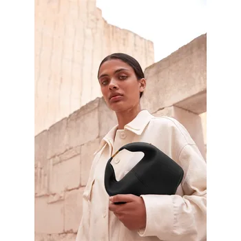 Французская сумка женская 2023 года выпуска из натуральной кожи Bento Rope с узлом на одно плечо, маленькая дизайнерская цепочка