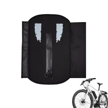 Чехол для аккумулятора Ebike, водонепроницаемый чехол для электровелосипеда со светоотражающими полосками, надежное хранение электровелосипеда, Пылезащитные чехлы для велосипедов от дождя