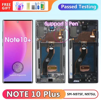 Экран для Samsung Galaxy Note10 + N975F N976F ЖК-дисплей Цифровой Сенсорный экран с рамкой для Samsung Galaxy Note 10 Plus 5G