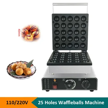 Электрическая машина для приготовления вафель с осьминогом на 25 отверстий, машина для приготовления леденцовых вафель, Такояки, гриль, Палочка для выпечки торта